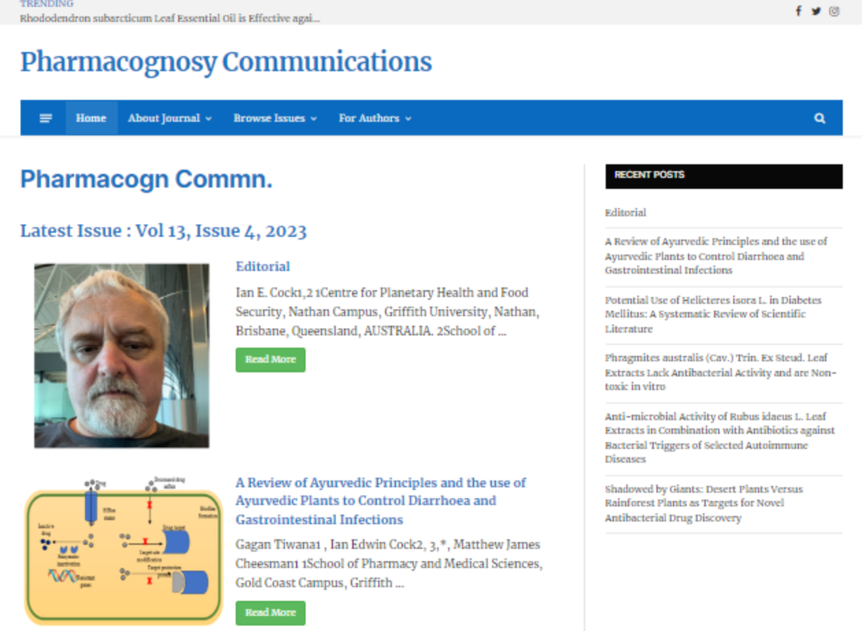 Pharmacognosy Communications
